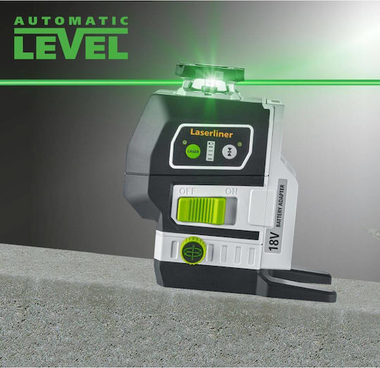 Laserliner Pro PowerLine-Laser G360P Rotary Laser Level with Green Beam 18V with Working Range 60m
