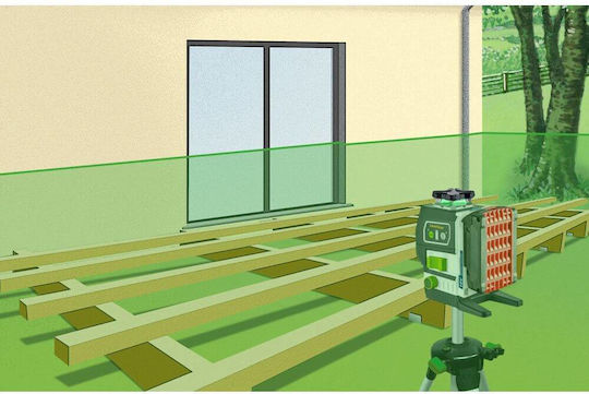 Laserliner Pro PowerLine-Laser G360P Rotary Laser Level with Green Beam 18V with Working Range 60m