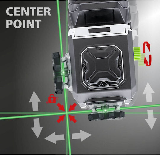 Laserliner Pro PowerPlane-Laser 3G Rotary Laser Level with Green Beam 18V with Working Range 60m
