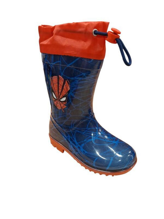 Cizme de cauciuc copii Spiderman Albastre