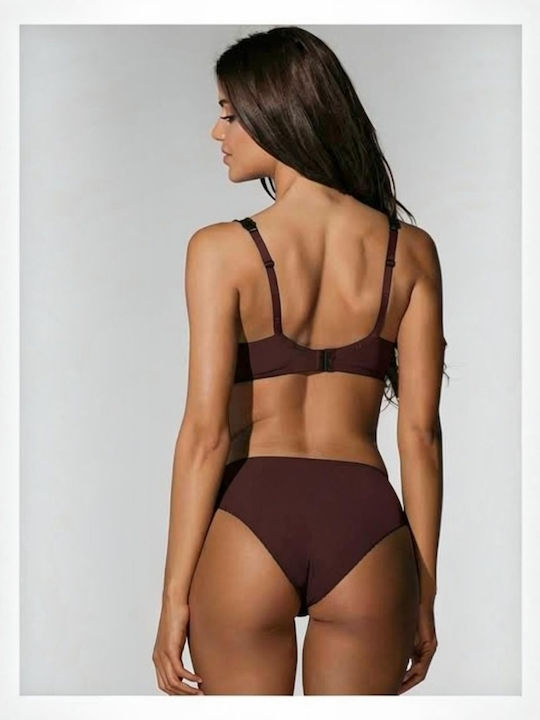 Balconette Bra Braun Ohne Polsterung mit Bügel