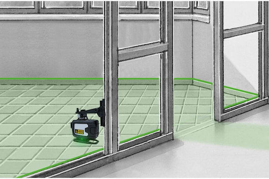 Laserliner Pro PrecisionPlane-Laser 4G Pro Linear Laser Level with Green Beam 7.4V Working Range 60m