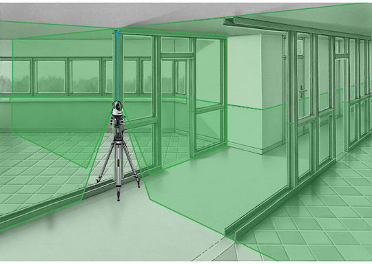 Laserliner PowerCross-Laser 8G Γραμμικό Αλφάδι Laser Πράσινης Δέσμης 5V με Εύρος Εργασίας 55m
