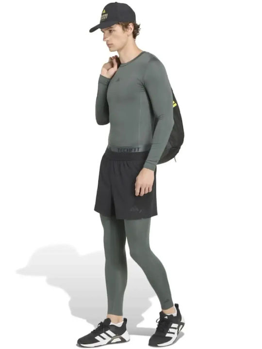 adidas Techfit Мъжки Термоизолационен Панталон Compression Зелен