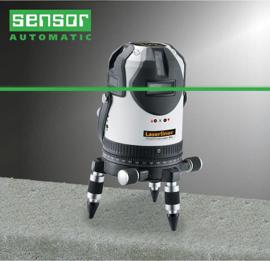 Laserliner PowerCross-Laser 8G Γραμμικό Αλφάδι Laser Πράσινης Δέσμης 5V με Εύρος Εργασίας 55m