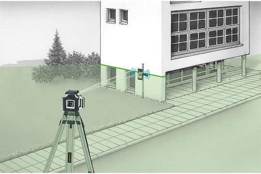 Laserliner Quadrum DigiPlus GT M400 S Rotary Laser Level Green Beam 5V with Working Range 50m