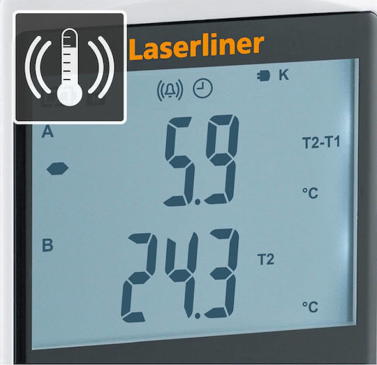 Laserliner Thermomaster Plus Set Digitales Thermometer Doppeltemperaturmesser