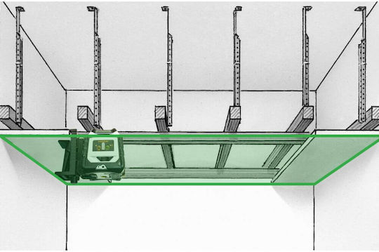 Laserliner Duraplane G360 RX Περιστροφικό Αλφάδι Laser Πράσινης Δέσμης 7.4V