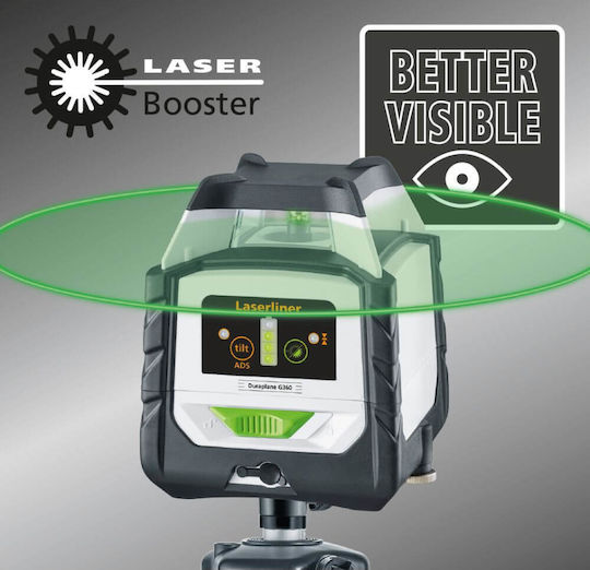 Laserliner Duraplane G360 RX Περιστροφικό Αλφάδι Laser Πράσινης Δέσμης 7.4V