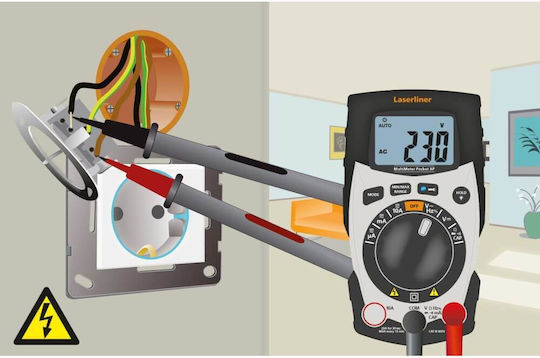 Laserliner Laserliner Digitalmultimeter Taschenmultimeter True RMS mit Messung von AC / DC / Widerstand