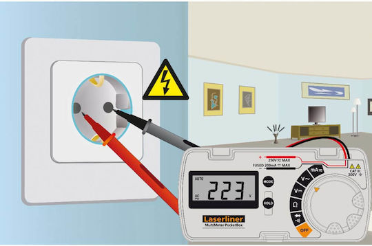 Laserliner Laserliner Digitalmultimeter mit Messung AC DC Widerstand