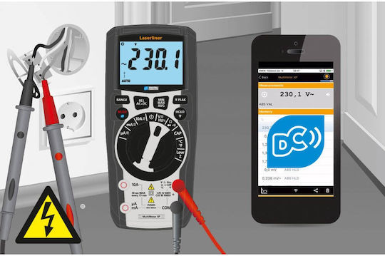 Laserliner Laserliner Digitalmultimeter mit Messung AC / DC / Widerstand / Kapazität / Temperatur