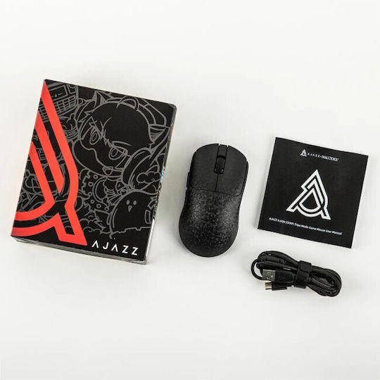 Ajazz AJ199 Ασύρματο Gaming Ποντίκι 24000 DPI Carbon Fiber