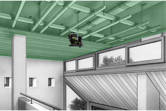 Laserliner Pro MasterPlane-Laser 3G Pro Περιστροφικό Αλφάδι Laser Πράσινης Δέσμης 7.4V με Εύρος Εργασίας 55m