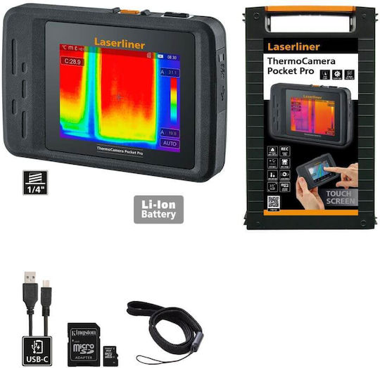 Laserliner LL-082.077A Compact Thermal Camera with 3.5" Touch Screen for Temperatures from 20°C to 550°C