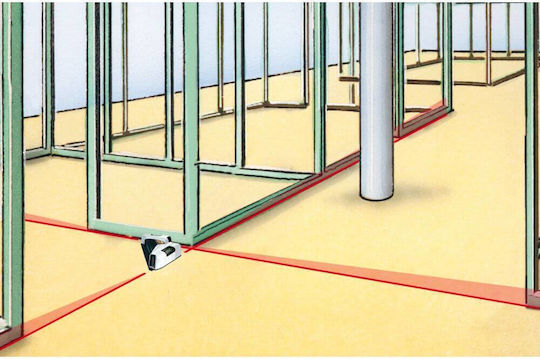 Laserliner SuperSquare-Laser 4 Line Laser Level Red Beam 1.5V with Working Range 15m
