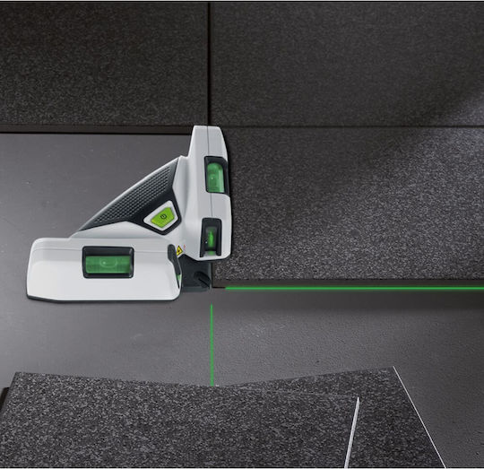 Laserliner SuperSquare-Laser 2G Линеен Лазерен Нивелир със Зелен Лъч 1.5V с Работен Обхват 40m