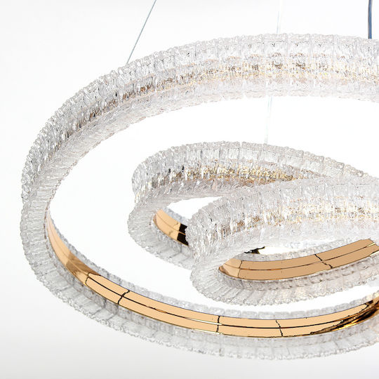 Keskor Ceiling Light Gold LED 54x54x15cm