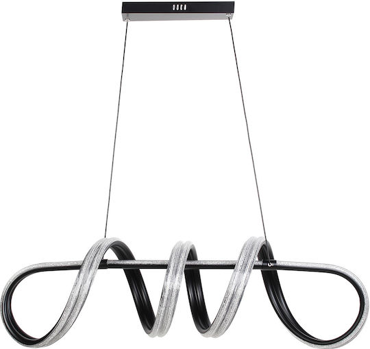 Keskor Black LED Pendant Ceiling Light 96x25x25cm