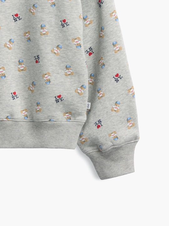 Fleece Kids Sweatshirt Grey