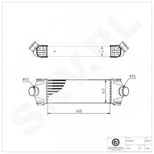 Интеркулер Ford Transit 1371241