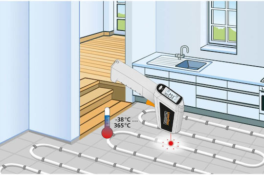 Laserliner Thermospot Infrarot- und Laserthermometer Für Temperaturen Bis 365°C Mit Verhältnis von Abstand zum Ziel 12:1