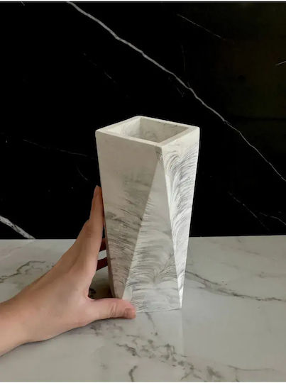 SteweHome Διακοσμητικό Βάζο Γκρι Y20cm