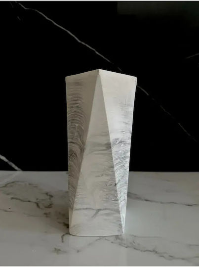 SteweHome Διακοσμητικό Βάζο Γκρι Y20cm