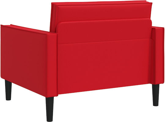 vidaXL Relax Sessel aus Künstliches Leder Rot 105x84x91cm