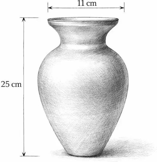 SteweHome Vază Decorativă Metalică Argintie Y28cm