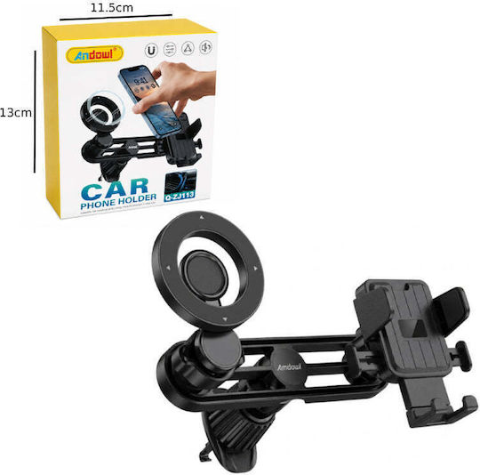 Andowl Car Mobile Mount with Adjustable Hooks Black