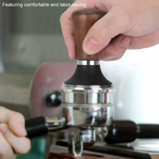 Tamper with Flat Surface 58mm in Brown Colour
