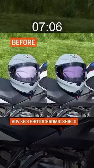 Photochromische Helmvisiere Agv K1 K3 Sv K5 K5s – Automatische Helligkeitseinstellung