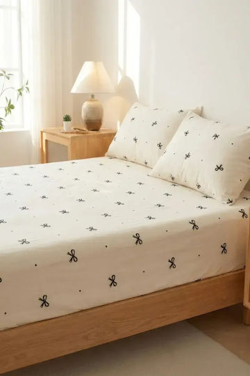 SteweHome Σετ King Size 3τμχ 180x200+20εκ. με Λάστιχο Μπεζ SteweHome Σετ King Size 3τμχ 180x200+20εκ. με Λάστιχο Μπεζ