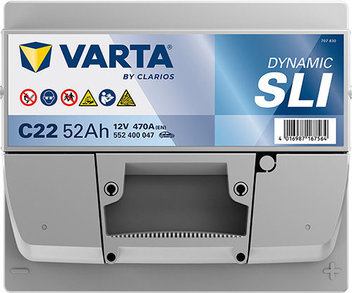 Varta Auto-Batterie Dynamic Sli C22 52Ah
