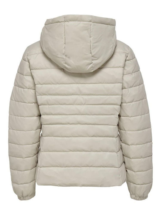 Tahoe Κοντό Γυναικείο Puffer Μπουφάν για Χειμώνα Μπεζ