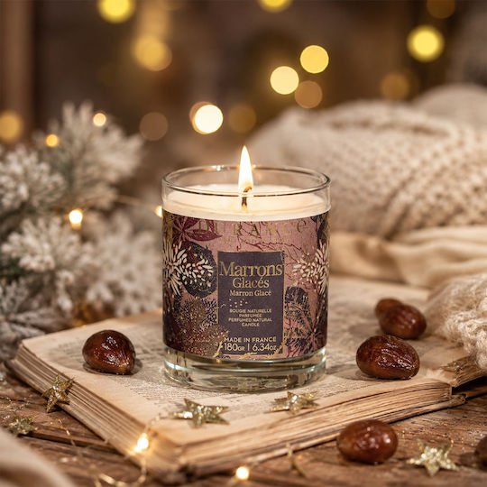 Durance Aromatisches Soja-Kerze in Gefäß mit Zimt Parfüm 180gr
