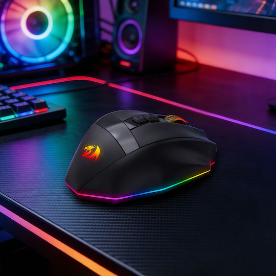 Redragon M923-WL Ασύρματο Gaming Ποντίκι Μαύρο