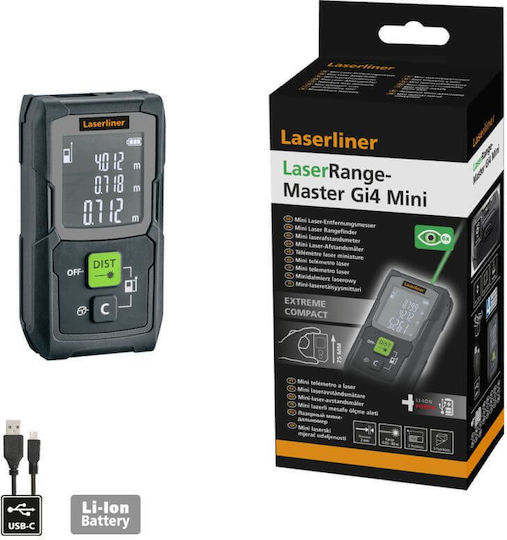 Laserliner Laser Entfernungsmesser LaserRange-Master Gi4 Mini mit Messbereich 0,05m-40m