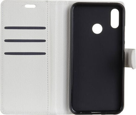 Βάση Στήριξης Huawei Brieftasche Leder Weiß (Honor 8X)