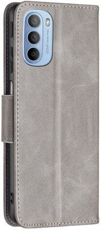 Support Base Wallet Leather Gray (Moto G31)
