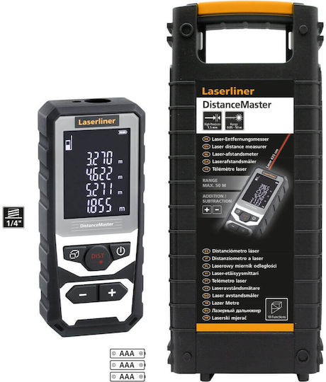 Laserliner Laser Entfernungsmesser DistanceMaster mit Messbereich 0,05m-50m