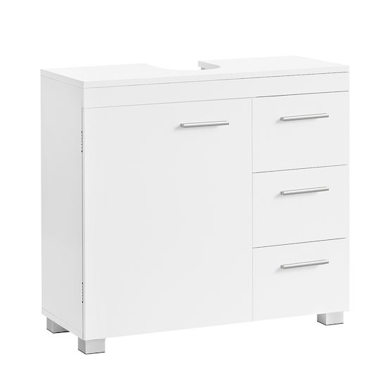 Vasagle Dulap coloană pentru baie de perete L70xA30xÎ64cm Albă