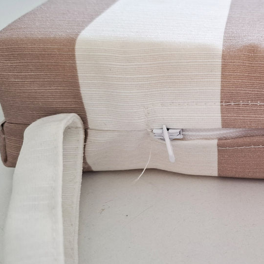 Decocraft Waterproof Garden Chair Cushion Beige 50x50cm