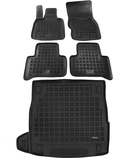 Rezaw Plast Set of Front and Rear Mats 5pcs for Alfa Romeo Stelvio 2016+ Black