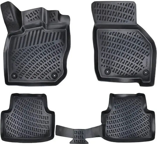 Килими За Кола Скафъци 3D Гума TPE Skoda Octavia Mk4 NX 2020 Rizline 4 Броя Черни