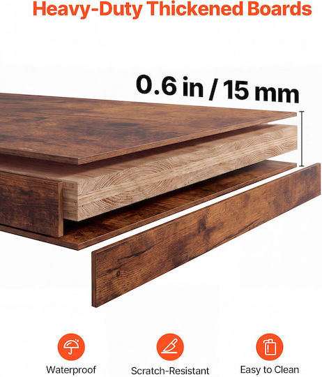 Bibliotecă Neagră 111x18x55,5 cm