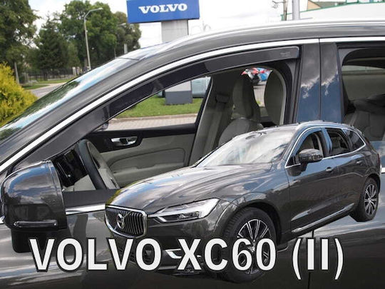 Heko Set of Windbreakers Front Car Dark Fime for Volvo XC 60 2pcs