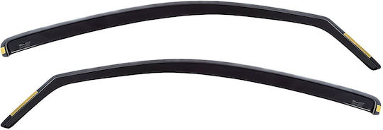Heko Set of Windbreakers Front Car Dark Fime for Volkswagen Tiguan 2pcs
