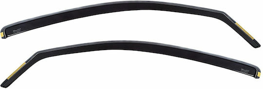 Heko Set of Windbreakers Front Car Dark Fime for Volkswagen Polo 2pcs
